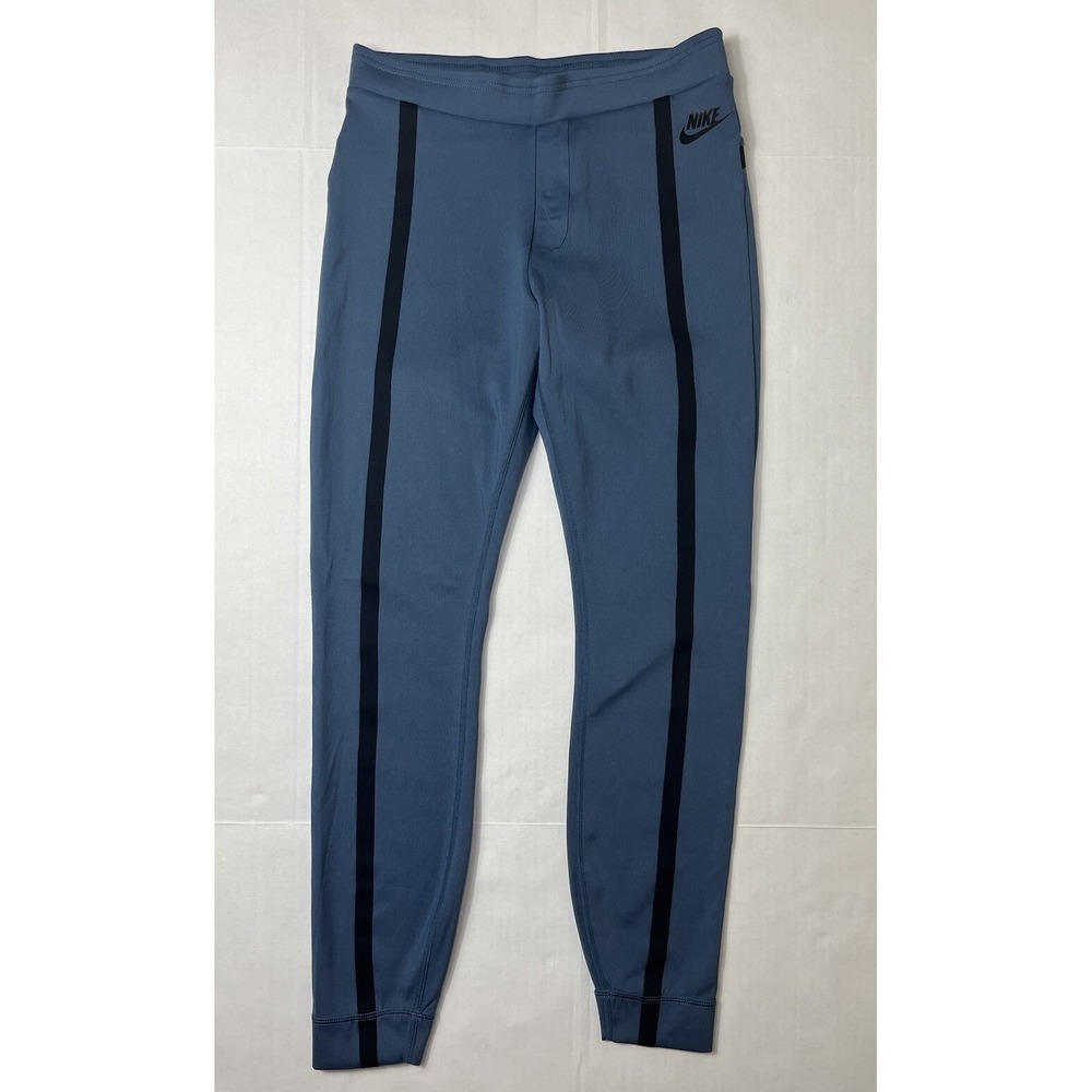 Nike WOMEN'S Sportswear Bonded Leggings Squadron Blue SIZE X